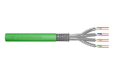 Digitus Bulk Cable Cat 8.2 Kabel Med Afskærmning Med Folie Og Kobberfletning (sftp Grøn 100m