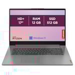 Lenovo IdeaPad 3 17ALC6 - Ordinateur Portable 17'' HD+ (AMD Ryzen 7 5700U, RAM 12Go, SSD 512Go, AMD Radeon Graphics, Windows 11 Home) Clavier AZERTY Français - Bleu