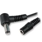 Ex-Pro 2.5mm Socket to Right Angle 90 Degree - DC Power Extension lead/cable - 2m