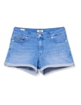 Tommy Jeans Mid Rise Denim Short Alx, Bleu (Alex Lt Bleu STR 1aa), Unique (Taille Fabricant: NI30) Femme