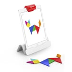 Osmo - Genius Tangram - Ages 6-10 - Use Shapes/Colors to Solve for Visual Puzzles (500+) - for Fire Tablet - STEM Toy & Osmo - Base for Fire Tablet (Osmo Fire Tablet Base Included) White