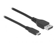 DELOCK – Bidirectional USB Type-C to DisplayPort Cable (DP Alt Mode) 8K 60 Hz 0.5 m DP (86037)