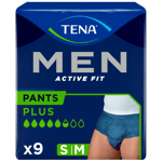 Tena Men Active Fit Navy S/M Pants (9 stk)
