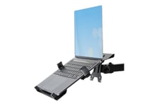 StarTech.com bildskärmsarm med VESA-bricka för bärbar dator, för en bärbar dator (4,5 kg / 9,9 lb) och en enkel skärm på upp till 32&quot; (8 kg / 17,6 lb), svart, justerbar skrivbordsarmfäste för bärbar dator, C-klämma/Grommet-fäste - VESA Monitor Mount