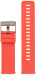 Suunto SS050220000 Original Watch Strap for All Suunto Spartan Sport WRH and Suunto 9 Watches, Silicone, Length: 22.3 cm, Width: 24 mm, Includes Pins for Attaching the Strap, Coral/Silver