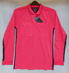 Nike Dry Polo Shirt Mens Medium Red Dri-Fit Long Sleeve Top Golf Casual Sport