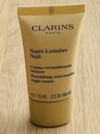 Clarins Nutri-Lumiere Nuit Nourishing Rejuvenating Night Cream 15ml New Sealed