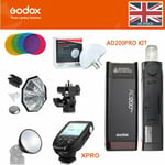 Godox 2.4G TTL HSS AD200pro Proket Flash+XPRO+ad-s2+ad-s7+ad-s11+AD-S17 Kit (UK)