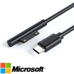 Genuine USB C Power Supply PD Fast Charger Cable for Microsoft Surface Pro 7 6 5