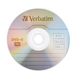 Verbatim Dvd+r 16x 4.7gb Spindle (pack Of 25) 43500