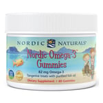 Nordic Naturals - Nordic Omega-3 Gummies Variationer 82mg Tangerine Treats - 60 gummies