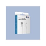 NCC USB Kabel med Lightning iPhone - iPad 1 m Vit