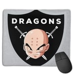 Dragon Ball Z Krillin Dragons Shield Customized Designs Non-Slip Rubber Base Gaming Mouse Pads for Mac,22cm×18cm， Pc, Computers. Ideal for Working Or Game