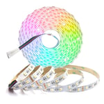 Arotelicht 5M 24V Led Strip Lights 5050 SMD RGB+Warm White 3000K 300 LEDs Mixed Color 60LEDs/M IP20 Decoration Lights Staircase Multi-Colored LED for Home, Room, Party, Wedding, Decoration