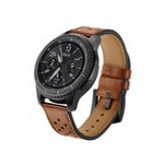 Tech-Protect Armband Gear S3 / Galaxy Watch (46mm) - Äkta Läder Brun