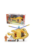 Fireman Sam Helicopter Wallaby Ii With Figurine Toys Playsets & Action Figures Play Sets Multi/patterned Simba Toys
