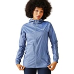 Regatta Womens Pack It Iii Durable Shell Waterproof Jacket, Coronet Blue, 8 EU