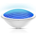 Pool Led Par56, 18w Simljus Pool Floodlight Led Pool Lampor Ren Blå Nedsänkbar Lumire, 600lm, Strålvinkel 120, Ip68 Tench, 12v Ac/dc