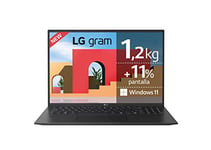 LG Gram 16Z95P-G.AA78B ordenador portatil Portátil 40,6 cm (16") WQXGA Intel® Core™ i7 16 GB LPDDR4x-SDRAM 512 GB SSD Wi-FI 6 (802.11ax) Windows 11 Home Negro