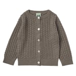 FUB Baby Pointelle Kofta Hazel Melange | Brun | 86 cm
