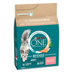 Purina ONE Adult Lax & fullkorn - Ekonomipack: 3 x 2,8 kg