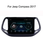 SADGE Système de Navigation 10.1 Pouces GPS Navi 2 Din Android Car Radio, avec GPS Bluetooth WiFi à écran Tactile, Lecteur stéréo Voiture - pour Jeep Compass 2017