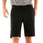 Dickies Men's 11 Inch Slim Fit Stretch Twill Work Short27.9 Cm ??? ???? ?? ???11 ????????????11 ??(? 29.1 ??)? flat front shorts, Black, 36 UK