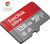 SanDisk 128GB Ultra MicroSD Memory Card 120MB/s Full HD Class 10 With Adapter