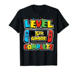 5 Grade Level Complete Graduate Video Gaming Boys Kids Gamer T-Shirt