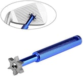 XiZiMi Cleaner for Wedges & Irons Golf Club Groove Sharpener Re-Grooving Tool Golf UV Groove Edge Iron Wedge Club Sharpener and -Improved Backspin and Ball Control blue