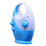 AM/FM Mini Shower Radio,Portable Shower Speaker Bathroom Waterproof Radio Hanging Music Radio Built-in 0.5 W Speaker for Hot Pool, Shower, Tub, (Not Including Battery) (Blue)