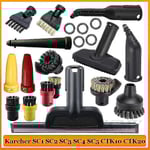 Passar Karcher Ångrengöringsmaskin SC1 SC2 SC3 SC4 SC5 SC7 CTK10 CTK20 Tillbehör Borst Huvud Kraftfull Munstycke Tillbehör (Fem Borst Huvuden)