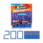 X-Shot Insanity Lot de 200 recharges de fléchettes par ZURU, Compatible avec X-Shot et d'autres Marques, Blaster Outdoor Toys