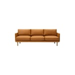 Emo 3-seater Sofa, Cognac/oiled Oak