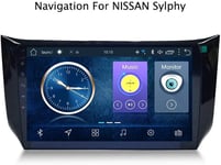 XXRUG Android 8.1Car Stereo GPS Navigation system for Nissan Sylphy 2012-2018 10.1 Inch Full Touch Screen Multimedia Player Radio BT FM AM DAB USB AUX SWC Sat Nav