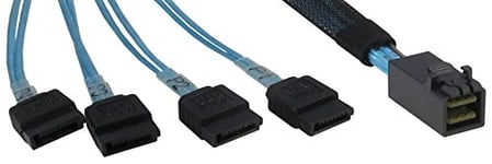 Inter-Tech 88885003 Câble SFF 8643–4 x SATA 0,5 m