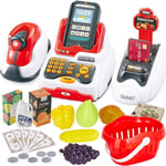 Buyger Toy Till Electronic Cash Register Pretend Play Supermarket Shop Shopping