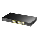 Cudy GS1028PS2 - 1.0 - switch - 24 portar - rackmonterbar