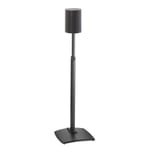 Black Single Sanus WSSE1A1 Height-Adjustable Speaker Stand for Sonos Era 100