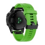 Garmin Fenix 7/6/6 Pro/Forerunner935/945 etc. Klockarmband i silikon - Grön
