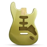 Stratocaster Compatible Guitar Body HSS - Shoreline Gold