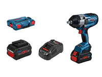 Bosch Professional BITURBO GDS 18V-1000 Cordless Impact Driver (1000 Nm Tightening Torque, 1600 Nm Breakaway Torque, 2 x ProCORE18V 5.5Ah rech. Batteries, GAL 1880 CV Quick Charger, in L-BOXX 136)