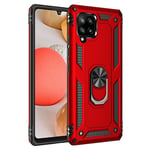 samsung Samsung A42 Military Armour Case Red