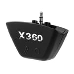 Hörlursadapter för Xbox360, Xbox360-konverteringsuttag för hörlurar, Xbox360-adapter Black