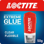 Loctite Extreme Glue, All-Purpose, Fast-Acting Clear Glue for Wood, Metal, Stone, Glass, and Rubber, 1 x 50g