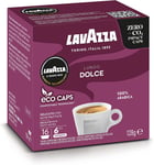 Lavazza, a Modo Mio Lungo Dolce, 96 Coffee Capsules, with Aromatic Notes of Drie