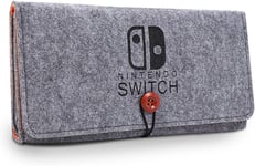 Sac De Rangement Portable À Coque Rigide Avec 5 Emplacements Pour Cartes De Jeu Pour Nintendo Switch Oled, Gris Foncé