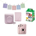 Fuji - Instax Mini 12 Instant Camera BUNDLE Pack Blossom Pink