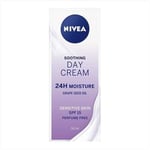 NIVEA Sensitive Day Cream (50 ml), Face Cream and Moisturiser with SPF 15 for S
