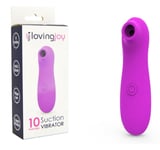 Loving Joy Clitoral Orgasm Stimulator Mini Massager 10 Function Suction Vibrator